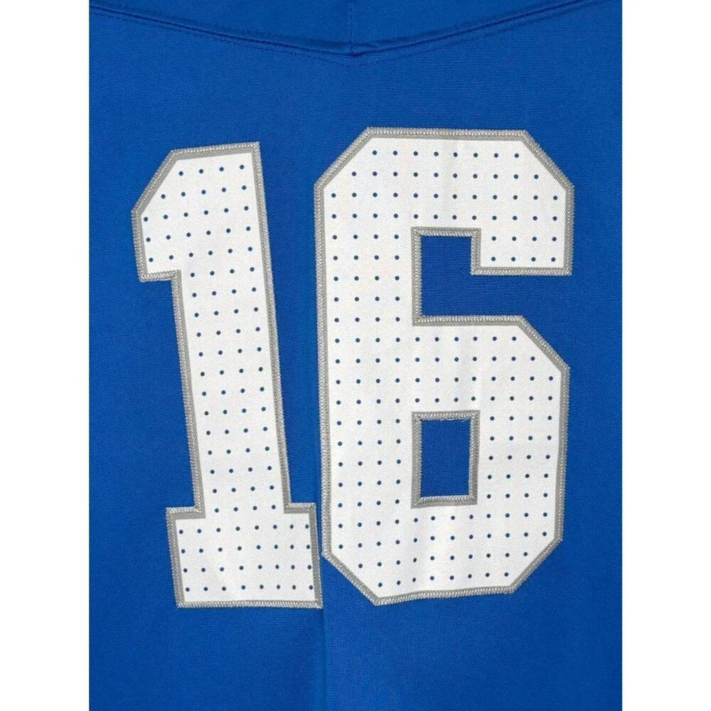 Jared Goff Detroit Lions #16 Nike Vapor FUSE Jersey Blue Gray White Size XXL